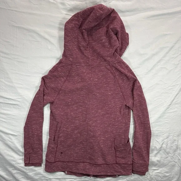 Lululemon Find Your Center Wrap Hoodie Berry Rust Red Womens 6 Athleisure - Picture 8 of 10